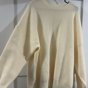 Cozy Cream Ribbed Sweater